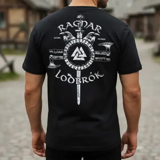 Camisetas Masculina Camisa Vikings Gótica De Mitologia Nórdica Viking