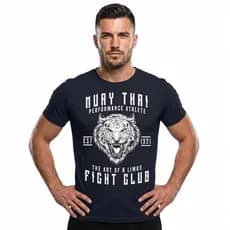 Camiseta Masculina Muay Thai Masculina Arte Marcial Luta Treino