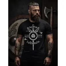 Camiseta Camisa  Ragnar Lodbrok Vikings