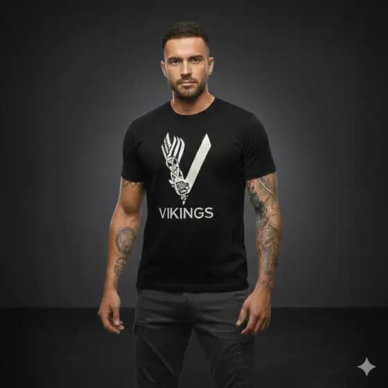 Camiseta Masculina Camisa Vikings Ragnar Lothbrok Exclusiva