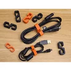 Kit com 4-8- Organizador de Cabos para Mesa – Prendedor de Fios e Carregadores