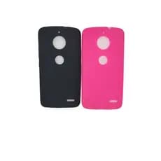 Capa Silicone Proteção Para Celular Motorola Moto E4 XT1763 - Cores Preto e Rosa