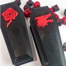 Porta-dados para Vampire The Mascarede por clã (não acompanha dados)