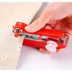 Mini Maquina De Costura domestica Manual portatil + agulha com linha + passador Maquina Improvisar Costureira Tecido