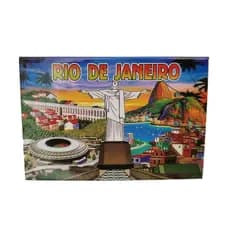Imã Geladeira Brasil Rio De Janeiro/Copacabana/Pão de Açúcar/Lapa/Ipanema/Maracanã