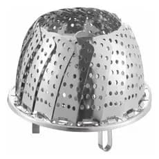 Cesta em aço inox vaporizador retrátil Para Cozinhar Aliment
