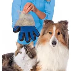 Luva Escova Nano Magnética Tira Pelos De Pets Cães E Gatos