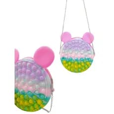 Bolsa Infantil Pop It Anti Estresse Silicone Colorida Revenda BL801