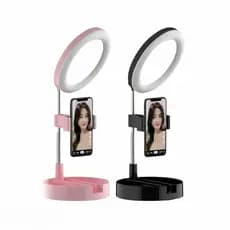 Ring Light de Mesa Regulável Luz Led Espelho Maquiagem Makeup TikTok G3
