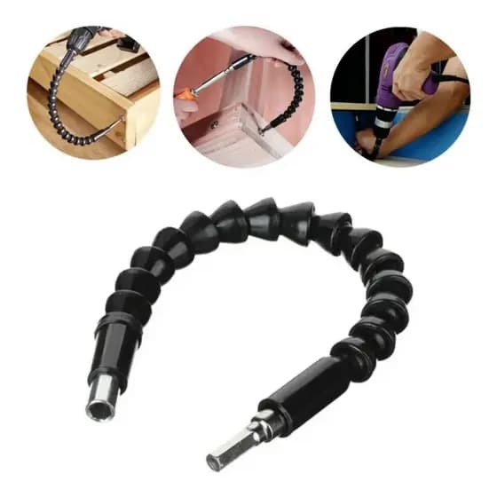 Cabo Extensor Flexivel para Parafusadeira e Furadeira – 30cm – Encaixe Universal