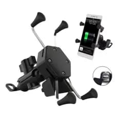 Suporte De Celular Para Motos Com Carregador Universal Usb B Basto