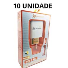 KIT 10 UNIDADE Carregador Duplo Carga Rápida Compatível Usb V8 Usb