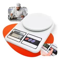 Balança De Cozinha Digital Balança Digital  Pesa Até 10kg Branco Precisão Portátil Versátil Confeitaria Fitness Dieta Tr