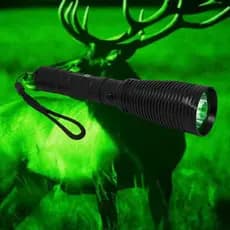 Lanterna Tática Led Foco Luz Verde Com Suporte Para Fixa Acionador Remoto