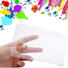 Placa Paleta De Acrílico Para Misturar Maquiagem Tinta Base Corretivo Esmalte Sombra Gliter Pigmento
