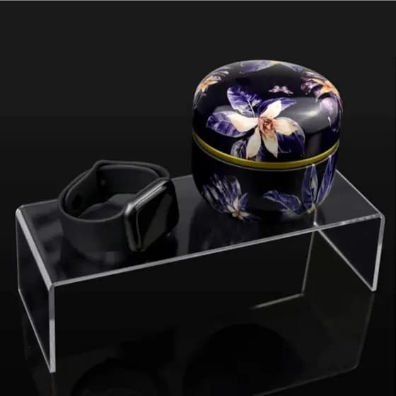 Plataforma Retangular 16 cm em Acrílico Expositor Boneco Action Figure Perfume Maquiagem Organizador