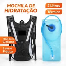 Mochila De Hidratacao Ciclismo Bolsa D'agua 2 Litros Termica