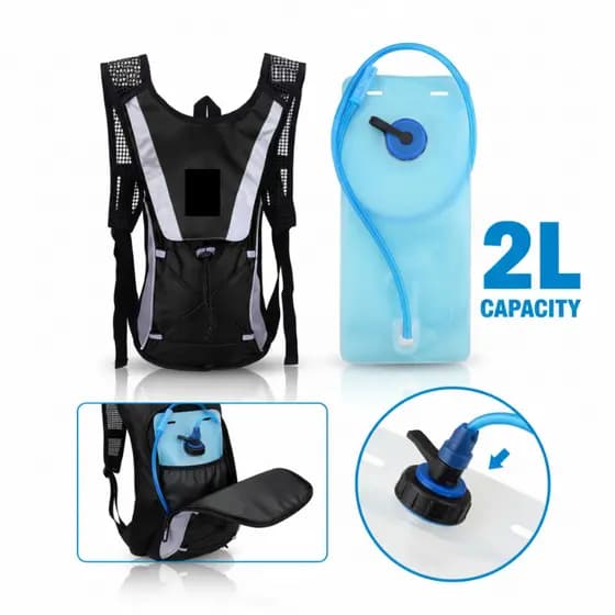 Mochila De Hidratacao Ciclismo Corrida Bolsa D'agua 2 Litros Termica