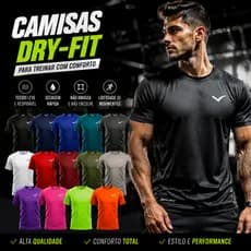 Camiseta HELANCA MALHA FRIA Masculina - Casual - Treino - Academia - Esportes - Corrida - P Ao EXG