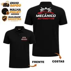 Camisas POLO PIQUET Para MECÂNICO Profissional Oficina Mecânica Automotiva do P ao GG