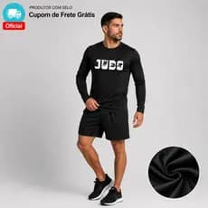 Camiseta Manga Longa JUDO Dry-Fit Básica Para Esportes Treino Academia LUTA LUTADOR Unissex UNIFORME