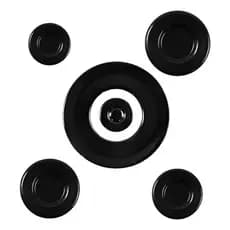 Jogo 5 Bocas Fogão Itatiaia Vitrum Itaglass 5 Peças Espalhador Tripla Chama Compatível Envio Rápido