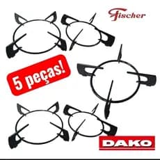 5 Grelhas Cooktop Fischer Mabe Dako GE 5 Bocas Trempes Grade Compatível Alta Qualidade