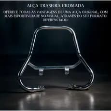 Alça Cromada Garupa Super Alta Titan 160 – Visual Esportivo e Conforto para Garupa (2016 a 2024)