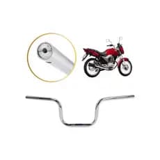 Guidão Modelo Original Moto Titan Fan 125 150 2004 A 2013 Com Rosca na Lateral Para Peso