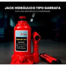 Macaco Hidráulico Tipo Garrafa 3T 4T 5T Compacto Reforçado para Carros e Oficinas