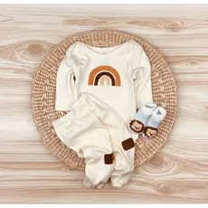 Conjunto 3 Peças Bebê Recém Nascido 100% algodão Varias estampas e Cores