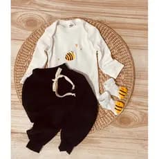 Conjunto Body Bee Abelha bebe nenem maternidade moletom