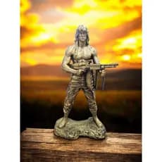 Estatueta Decorativa- Rambo Sylvester Stallone 16cm