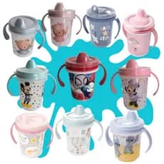 Copo Com Alça e Tampa Removivel Caneca Infantil de Treinamento Antivazamento  Menino  Menina