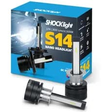 Lâmpada LED H4 S14 Nano Shocklight – Luz Branca 6000K – Resistente à Água, Calor e Vibrações