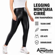 Legging Montaria Cirrê – Não Transparente, Alta Compressão para Treino ou Look Casual .