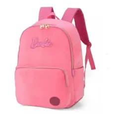 Mochila De Costas Escolar em Pelúcia Barbie Luxcel