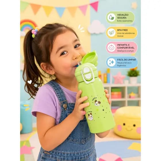 GARRAFA ISOTERMICA INFANTIL INOX 500ML CBH