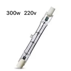 Lâmpada Palito Halógena 300W 220V 118mm R7s Ecolume