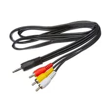 Cabo P3 Para 3RCA Cabo Audio/Video Estéreo 2 metros ou 1,5 metros