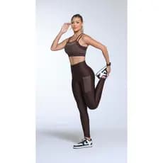 Conjunto telinha para treino academia corrida moda fitness feminina