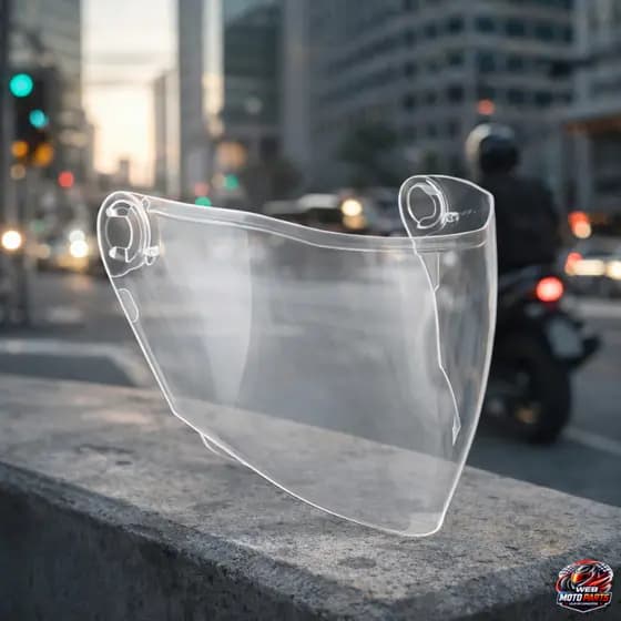 Viseira KYT  D-CITY Original -  viseira moto modelo KYT D-CITY  Cor Transparente ou Iridium Vermelho