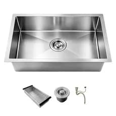 Cuba Para Cozinha Gourmet Pia Completa com Acessórios 60x40 Inox 304 Embutir Sobrepor Prata Brinovar