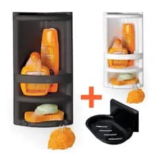 Cantoneira de Banheiro Porta Shampoo Prateleira Box Suporte Sabonete