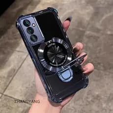 Capa Para Samsung A26 A36 5G A56 5G De Telefone De silicone anti-Queda Com Galvanoplastia Estética Suporte Funcional des