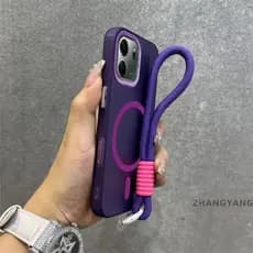 Capa Para OPPO A6 A6X De Telefone anti-Queda Fosca Avançada Com Anel De Sucção Magnética Da Mesma Cor Novo design Corda