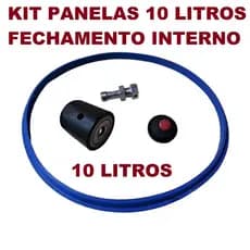 Reparos Panela Pressão comum 10 litros fechamento interno  vai peso + pino + selo+ borracha silicone