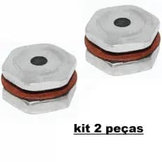 2 Selos Válvulas De Segurança Para Panelas Pressão 2,5 a 25 litros com Rosca de 12mm