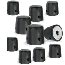 10 PINO OU PESO PARA PANELA DE PRESSÃO KIT COM 10 UNIDADES COR PRETO 2,80CM