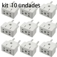 kit 10/20/30  pcs Adaptadores Tomada Multiuso Plug Elétrico 10a / 20a